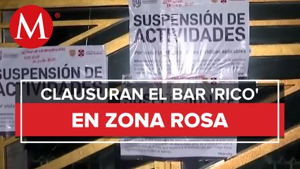 Suspenden actividades de bar Rico Club
