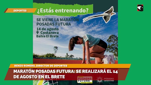 Maratón Posadas futura: se realizará el 14 de agosto en El Brete