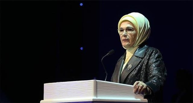 Emine Erdoğan: Nerede insan, kadın ve çocuk hakları ihlal ediliyorsa kalbimiz orada atmalıdır