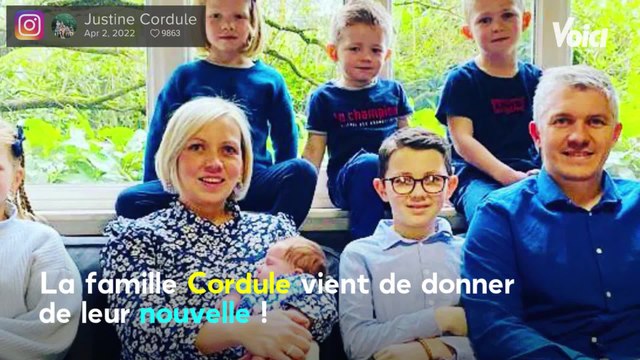 Voici : Familles nombreuses : les Cordule donnent de leurs nouvelles après avoir été cambriolés