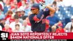 Report: Juan Soto Rejects $440M Nationals Offer, Available for Trade