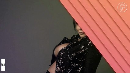 Viviane Araújo valoriza barriga e seios aos 8 meses de gravidez em ensaio fotográfico. Veja fotos!
