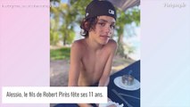 Robert Pirès : Rares photos de son fils Alessio qui fête ses 11 ans et ressemble énormément à son père !