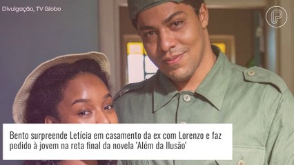 'Além da Ilusão': Bento surpreende Letícia em casamento com Lorenzo e faz pedido à ex. 'Volta pra mim!'