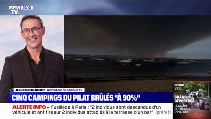 Cap-Ferret: "Ce matin, ce qui m'a réveillé, c'est une odeur de brûlé", témoigne l'animateur Julien Courbet