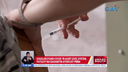 Kasalukuyang COVID-19 alert level system, patuloy na gagamitin ayon kay PBBM | UB