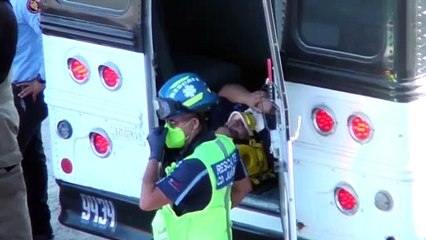 Camión cae al río Bravo; chofer estaba abrio, revelan oficiales