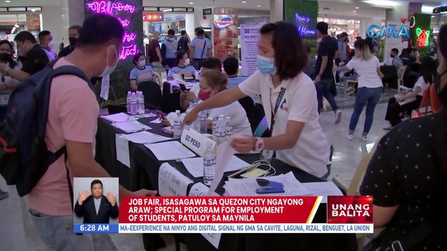 Job fair, isasagawa sa Quezon City ngayong araw; Special program for employemnt of students, patuloy sa Maynila | UB