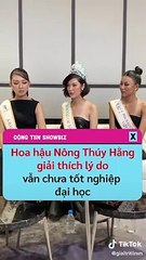 Nông Thuý Hằng giải thích lý do chưa tốt nghiệp đại học