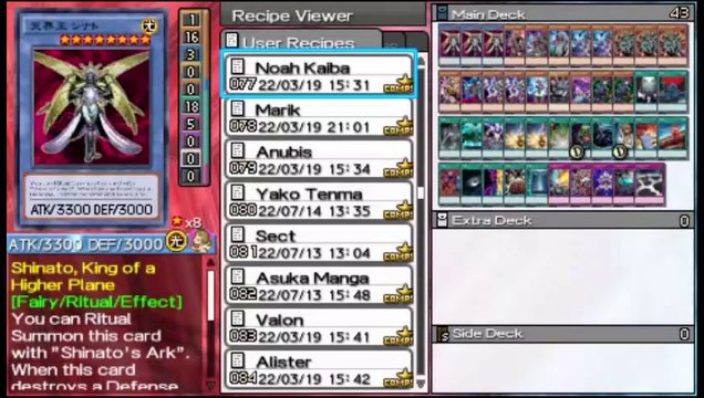 Yu-Gi-Oh! ARC-V Tag Force Special - Noah Kaiba (Anime y Videojuegos) Deck Profile #duelmonsters