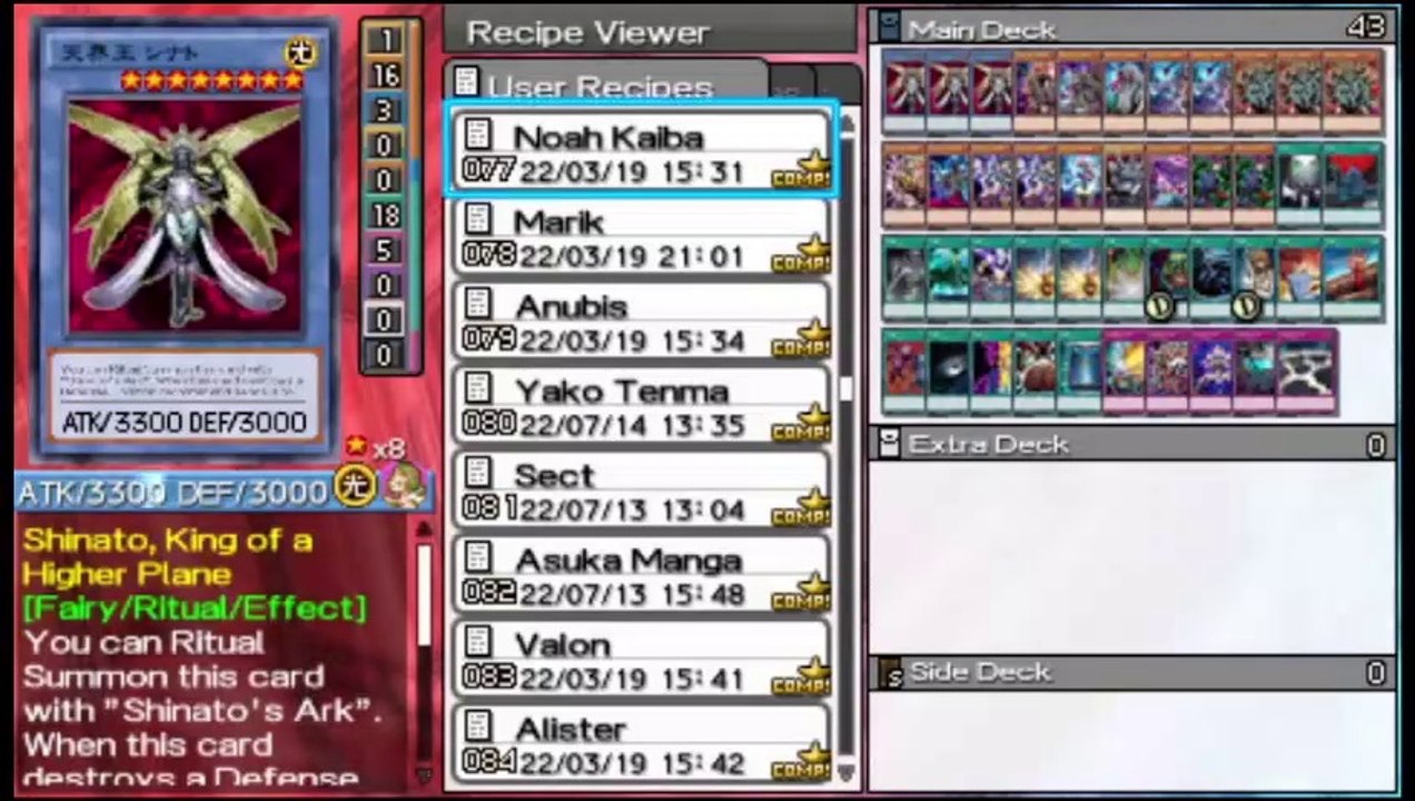 Yu-Gi-Oh! ARC-V Tag Force Special  - Noah Kaiba (Anime y Videojuegos) Deck Profile #duelmonsters