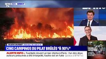 Incendies en Gironde : Depuis le Cap-Ferret, l'animateur Julien Courbet réclame sur BFM TV, 