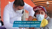 Tras sobrantes de vacunas Pfizer, vacunan a 12 niños en Azcapotzalco