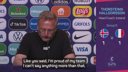 Halldorsson proud despite Iceland Euros heartache