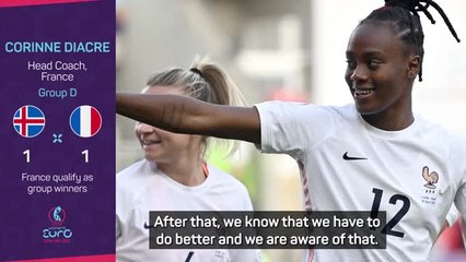 France coach Diacre impressed with commitment in Iceland draw