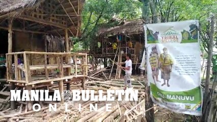 Workers belonging to different tribes repair Kadayawan Village ahead of Kadayawan Festival