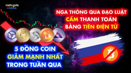 Tin Tức Crypto- Top 5 coin giảm mạnh nhất tuần qua- ADA có nguy cơ trượt giá tiếp-MetaGate News 16-7