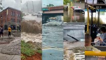 Intense storms cause flash flooding throughout the Northeast