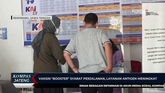 Vaksin Booster Syarat Perjalanan Jarak Jauh , Layanan Antigen Meningkat