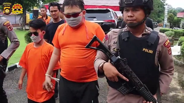 Kapolres Tanjab Timur Pimpin Konferensi Pers Tindak Pidana Narkoba