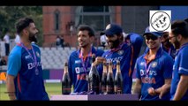 Rohit Sharma's heart winning gesture after winning the trophy | India vs England live