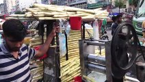 Yong Boy Making Sugarcane Juice With Traditional Machine l Bangladeshi Street Food