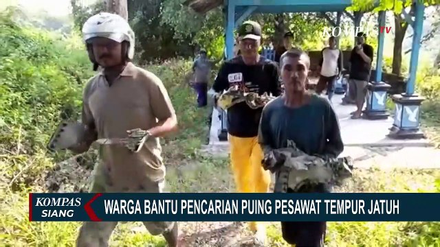 Warga Bantu Pencarian Puing Pesawat Tempur T-50i Golden Eagle yang Jatuh di Blora