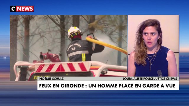 Feux en Gironde : Un homme placé en garde à vue