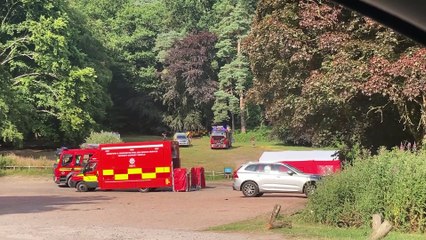 Fire breaks out at Lickey Hills Country Park in Birmingham during the UK heatwave