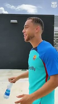 Sergiño Dest, contento de entrenar con el Barça en Estados Unidos / FCB
