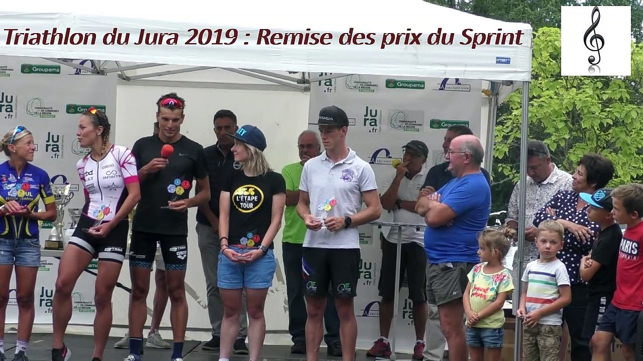 Triathlon du Jura Vouglans 2019 : remise des prix du Samedi