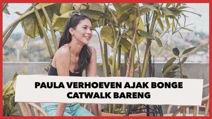 Momen Paula Verhoeven Ajak Bonge Catwalk Bareng di Citayam Fashion Week