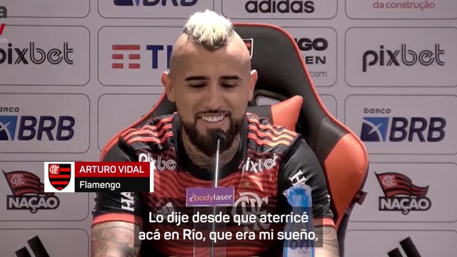 Creo que en Sudamérica son más técnicos que en Europa , Vidal en su presentación con Flamengo