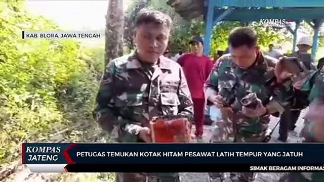 Petugas Temukan Kotak Hitam Pesawat Latih Tempur yang Jatuh di Blora