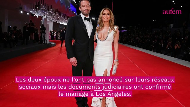 Jennifer Lopez mariée à Ben Affleck : sa robe de mariée va vous rappeler quelque chose...