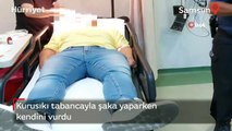 Kurusıkı tabancayla şaka yaparken kendini vurdu