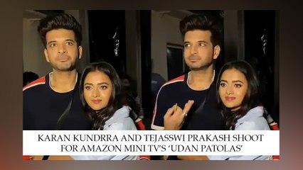 Karan Kundrra And Tejasswi Prakash Shoot For Amazon Mini Tv’s ‘Udan Patolas’