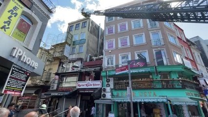 Beşiktaş'ta restoranın bacasında çıkan yangın söndürüldü