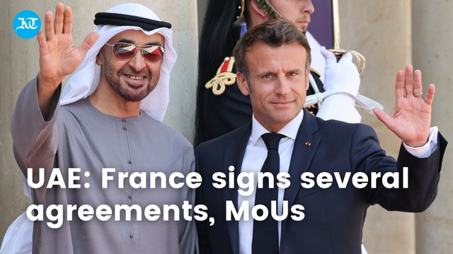 UAE: France signs several agreements, MoUs