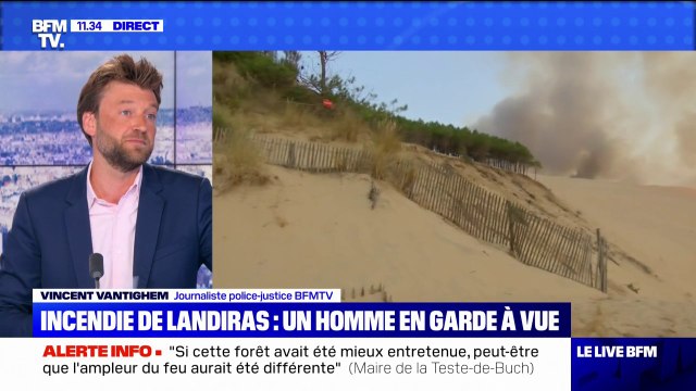 Incendie de Landiras: ce que l'on sait du profil de l'homme en garde à vue