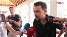 Vídeo | Pablo Iglesias trolea a la prensa ante la pregunta de si prepara 