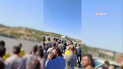 TPI Kompozit işçileri, ücret artışı talebiyle başlattıkları iş bırakma eylemini sürdürdü