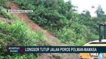 Longsor Tutup Jalan Poros Polman-Mamasa, Pengemudi Wajib Hati-Hati!