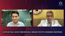 Rappler Talk: What Omicron BA.5 means for PH’s pandemic response