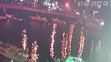 Sarıyer'de tekne hırsızlığı kamerada