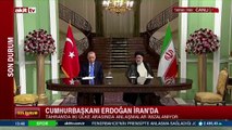 Cumhurbaşkanı Erdoğan ile İranlı mevkidaşı Reisi’den ortak basın toplantısı