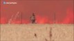 Un hombre sale de entre las llamas en un incendio en Zamora y logra salvar su vida