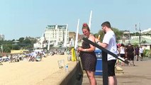 People head to Southend beachfront amid soaring temperatures