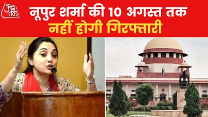 Nupur Sharma gets relief from SC till 10 August