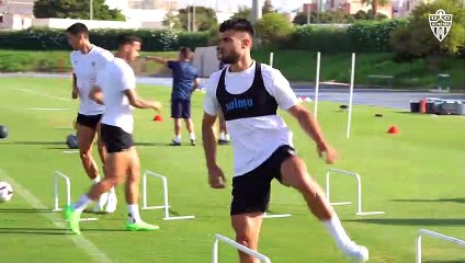 Segundo entrenamiento de la UD Almería en su segunda semana de pretemporada